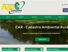 Tablet Screenshot of agroambientalpva.com.br